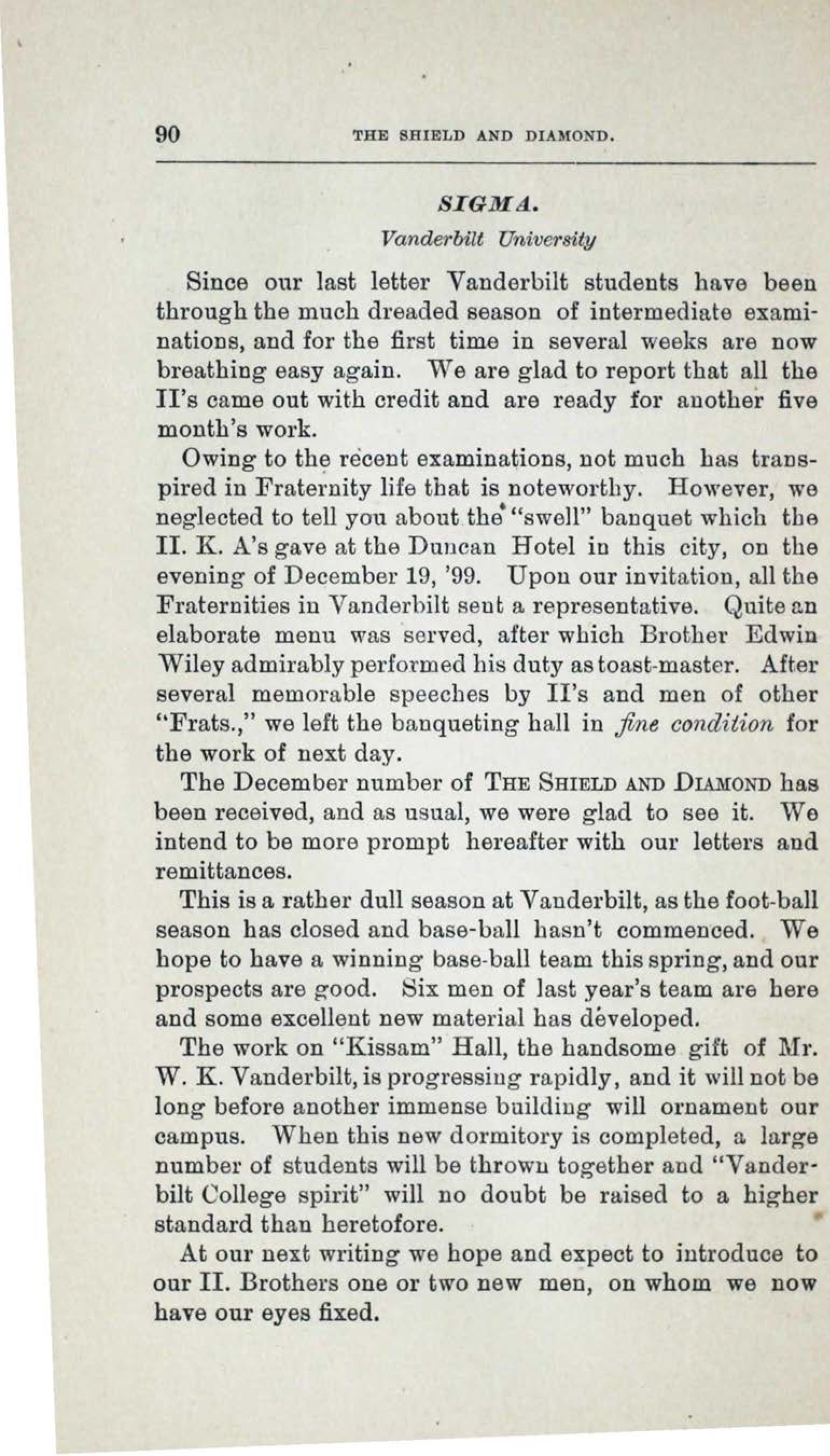 Sigma, February 1900